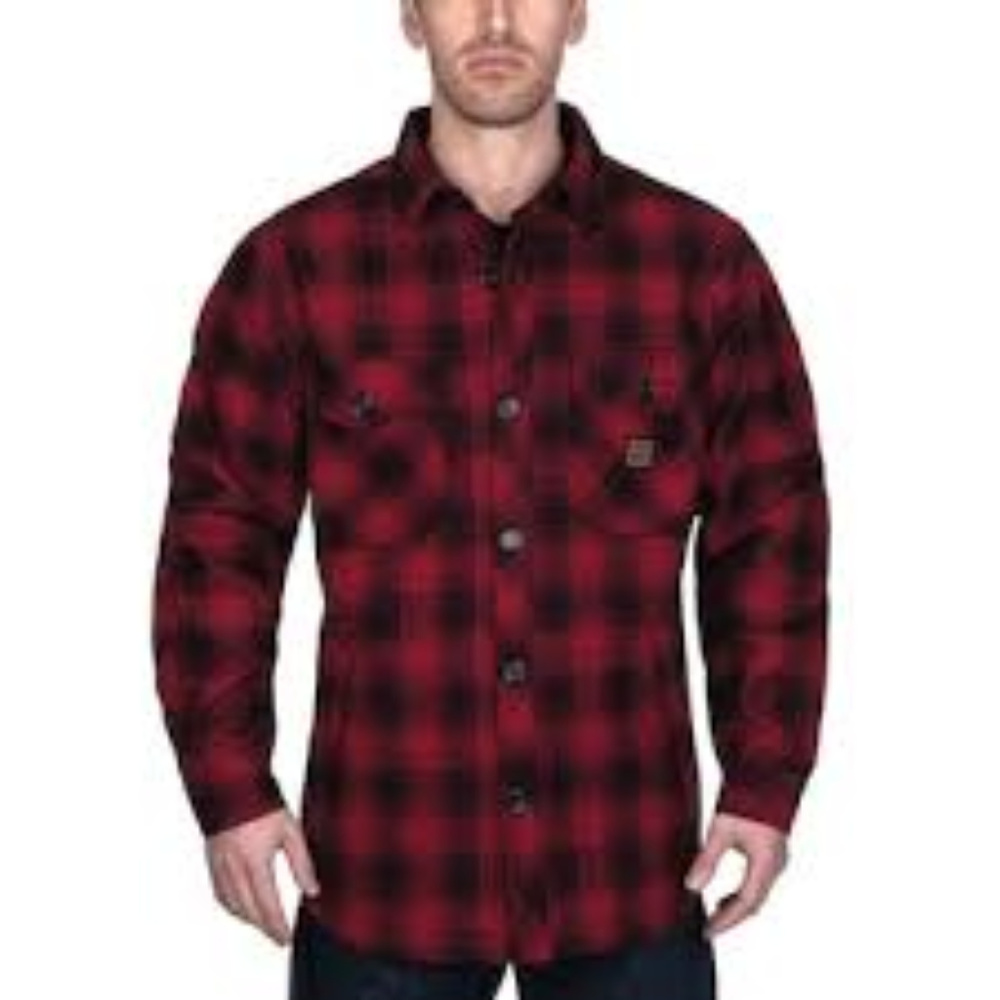 Buffalo Plaid Urban Pipeline Hooded Flannel Jacket